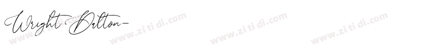 Wright Dalton字体转换